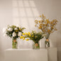 Aurora IX luxury floral collection set of 4 coral tulips white stock flowers eucalyptus Kuwait Vitali Concept