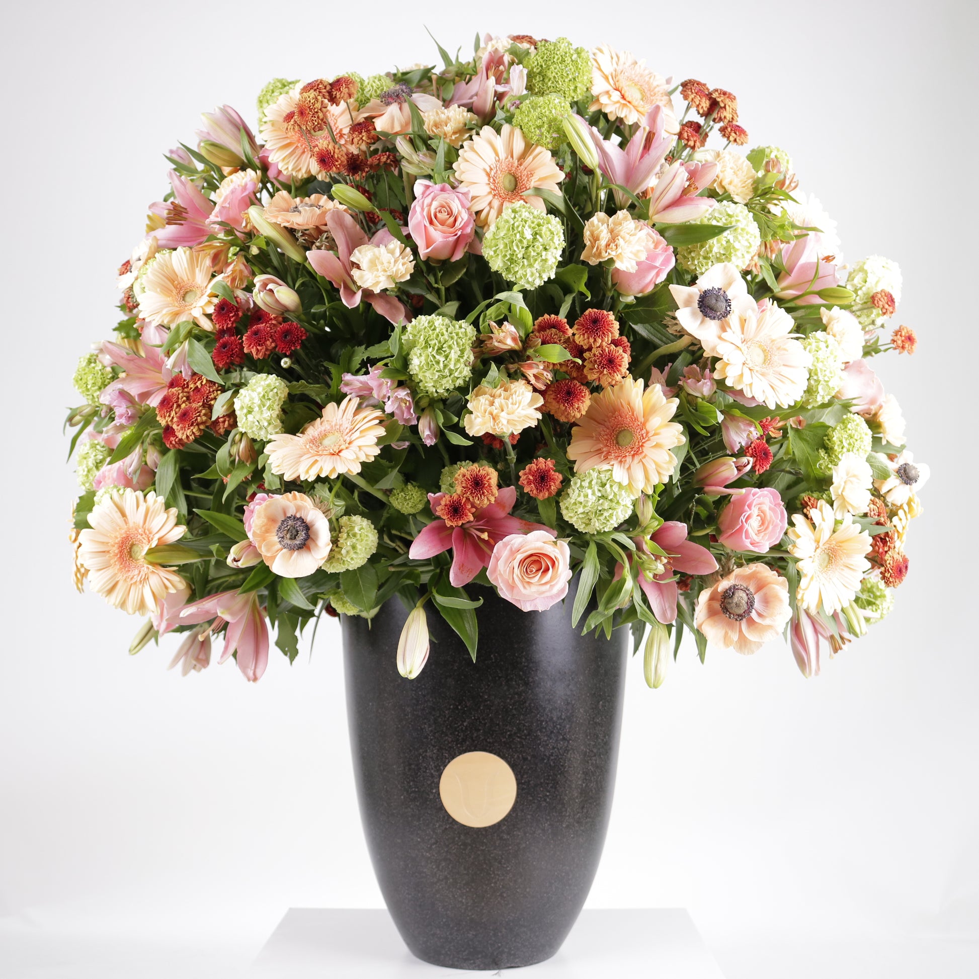 A Grand Symphony luxury floral arrangement premium handcrafted mixed blooms grand statement elegant events Kuwait Vitali Concept