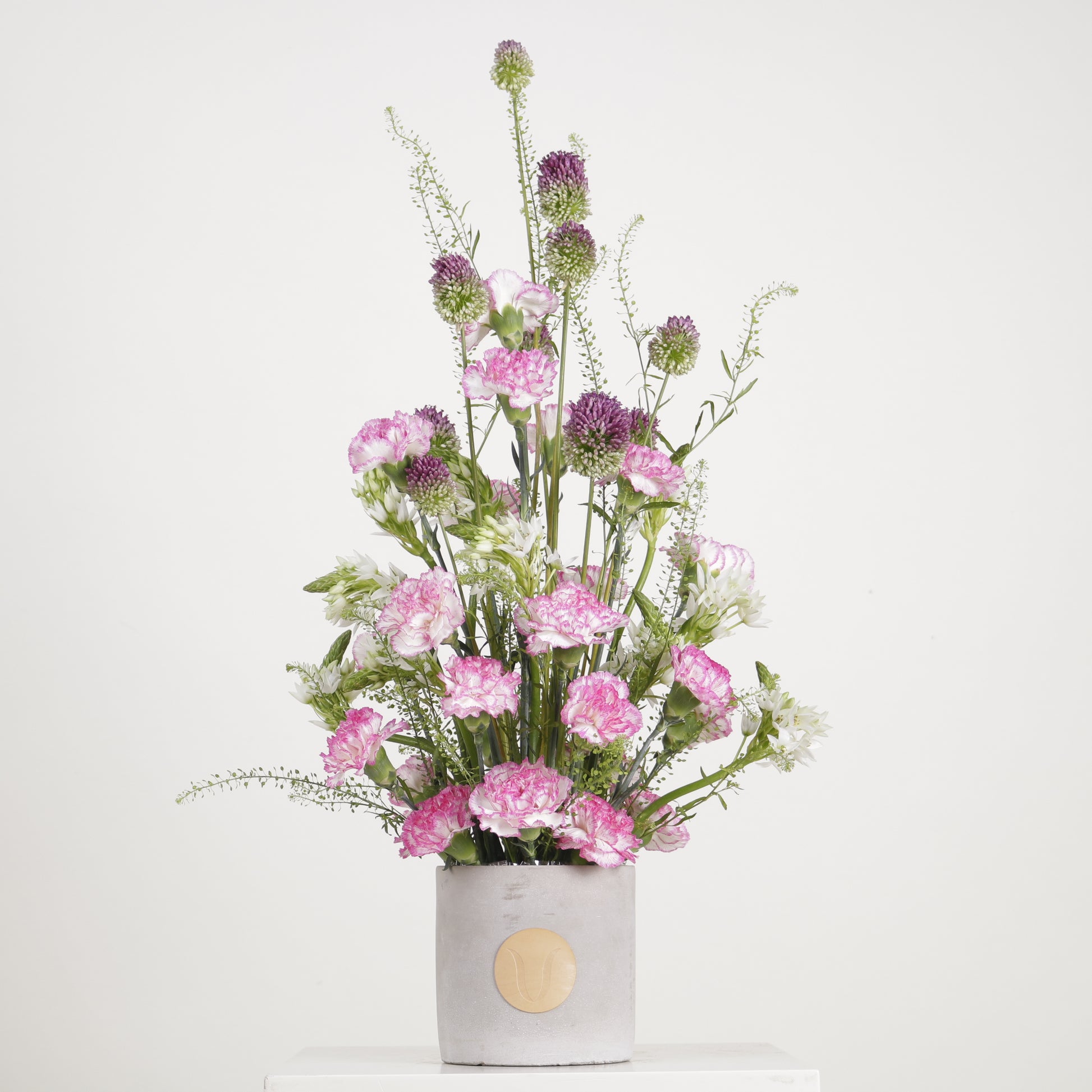 Petals Tower luxury floral arrangement premium handcrafted towering blooms grand elegant statement Kuwait Vitali Concept