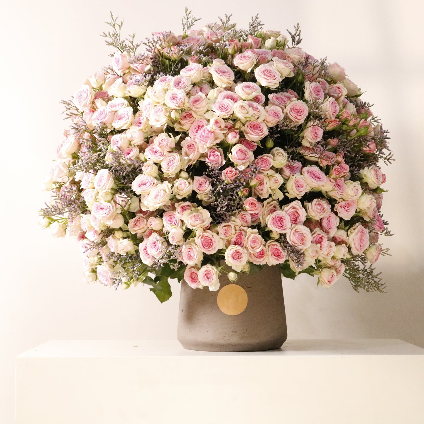 Pink Gardenia luxury floral arrangement premium pink spray roses handcrafted Kuwait Vitali Concept