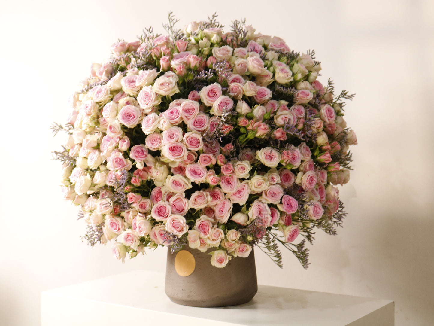 Pink Gardenia luxury floral arrangement premium pink spray roses handcrafted Kuwait Vitali Concept