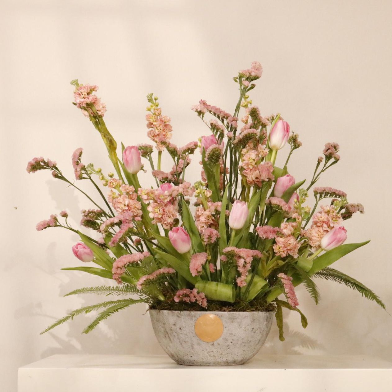 Blossom Symphony luxury floral arrangement premium handcrafted seasonal blooms elegant gifting Kuwait Vitali Concept