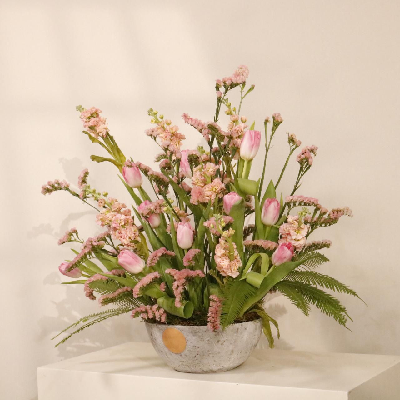 Blossom Symphony luxury floral arrangement premium handcrafted seasonal blooms elegant gifting Kuwait Vitali Concept